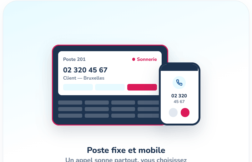 Toutes les fonctionnalités de votre téléphone fixe, où que vous soyez