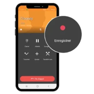 Interfone Softphone app - enregistrement appel